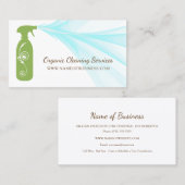 フレッシュグリーンスプレーボトルオーガニック洗浄サービス 名刺 (正面/裏面)