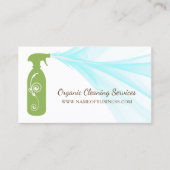 フレッシュグリーンスプレーボトルオーガニック洗浄サービス 名刺 (正面)