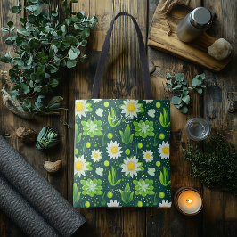 フレッシュグリーンデイジーウェルネストートバッグ トートバッグ