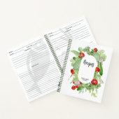 フレッシュグリーンレシピブック ノートブック (内部)