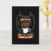 フレッシュコーヒー カード (黄色い花)