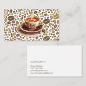 フレッシュコーヒー | コーヒービーンズ | カフェ 名刺 (正面/裏面)