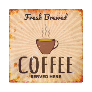 フレッシュコーヒー メタルプリント