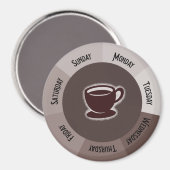 フレッシュコーヒーJavaキッチンオフィスオーガナイザー マグネット (正面/裏面)