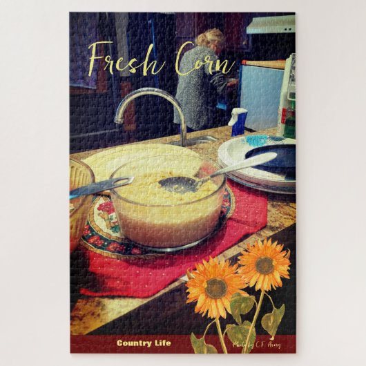 フレッシュコーン/カントリーライフ – ガーデン ジグソーパズル (縦)