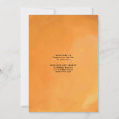 フレッシュサマーオレンジ柑橘類バーチャルベビーシャワー 招待状 (裏面)