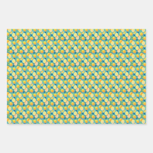 フレッシュサマーレモンボタニカルシトラス ラッピングペーパーシート (正面3)