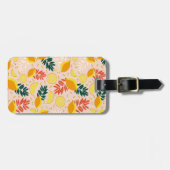 フレッシュサマー金ゴールドレモンフルーツ ラゲッジタグ (正面横)
