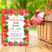 フレッシュサマー・スイカQRコード家族再会 招待状