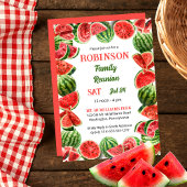 フレッシュサマー・スイカQRコード家族再会 招待状