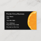 フレッシュシトラスオレンジフルーツテーマ 名刺 (正面)