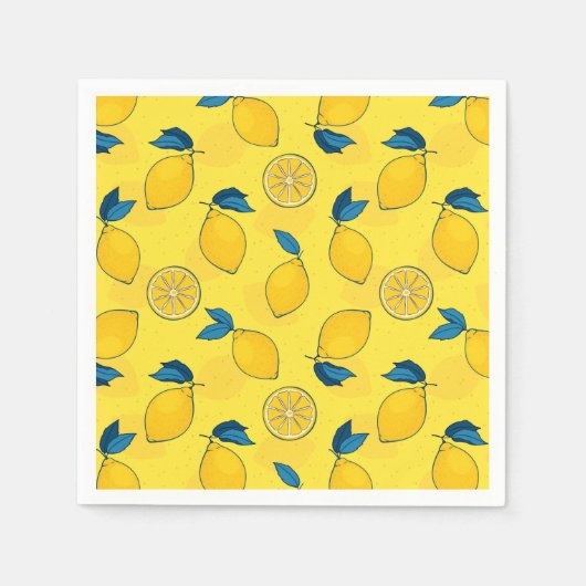 フレッシュシトラスレモン スタンダードカクテルナプキン (正面)