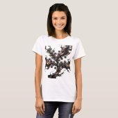 フレッシュシルバーMETALLIC+BLOOMプリント Tシャツ (正面フル)