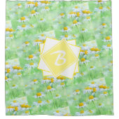 フレッシュシンプルデイジーモノグラマブル シャワーカーテン (正面)