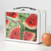 フレッシュスイカパーソナライズされたカスタム メタルランチボックス (インサイチュ)
