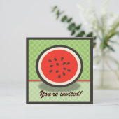 フレッシュスイカパーティの招待状 招待状 (スタンド正面)