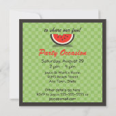 フレッシュスイカパーティの招待状 招待状 (裏面)