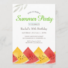 フレッシュスイカ誕生日招待 招待状