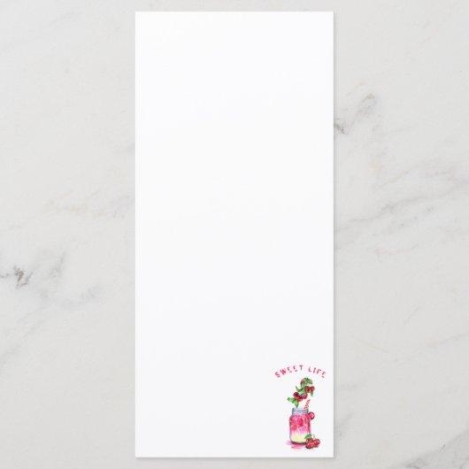 フレッシュスイートさくらんぼジカッコいいュースドリンク – サマーパーティー メニュー (裏面)