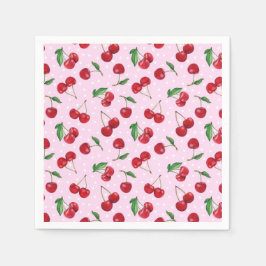 フレッシュスウィートさくらんぼ スタンダードカクテルナプキン