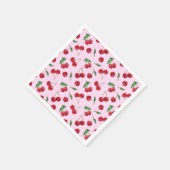 フレッシュスウィートさくらんぼ スタンダードカクテルナプキン (角)