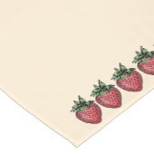 フレッシュストロベリークラスター夏のフルーツのインスピレーション ショートテーブルランナー (コーナー)