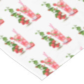 フレッシュストロベリージュースカッコいいドリンク – 夏のパーティー テーブルクロス (アングル)