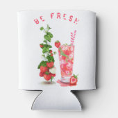 フレッシュストロベリードリンククーラーボックス-カスタム文字 缶クーラー (裏面)