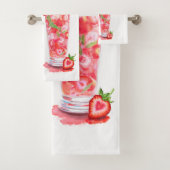 フレッシュストロベリードリンクバスタオルカスタムズ – 文字 バスタオルセット (インサイチュ)