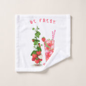 フレッシュストロベリードリンクバスタオルカスタムズ – 文字 バスタオルセット (ウォッシュタオル)