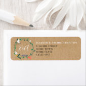 フレッシュスプリングフラワーガーランド住所ラベル ラベル (インサイチュ)