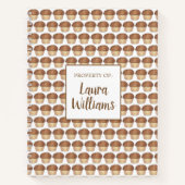 フレッシュス焼いたルーセルクラムマフィンベイクセールグルメ ノートブック (正面)