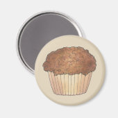 フレッシュス焼いたルーセルクラムマフィンベイクセールグルメ マグネット (正面/裏面)