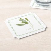 フレッシュセージチケット紙コースター(+文字) ペーパーコースター (アングル)