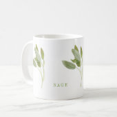 フレッシュセージ白マグカップ コーヒーマグカップ (正面左)