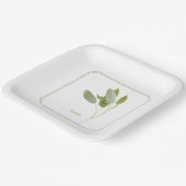 フレッシュセージ9"スクエア紙プレート ペーパープレート (傾斜あり)