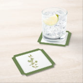 フレッシュタイムチケット紙コースター(-文字)グリーン ペーパーコースター (インサイチュ)