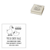 フレッシュダックエッグファーム住所2 ラバースタンプ (押印)