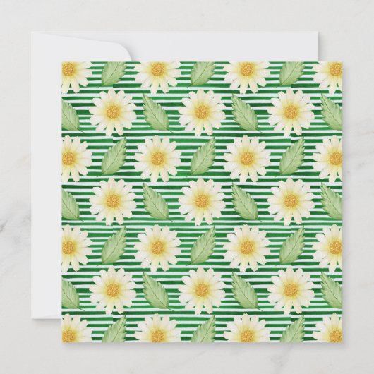 フレッシュデイジーバラフローラバプテスマ招待状 招待状 (裏面)