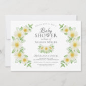 フレッシュデイジーフローラブライダルシャワー 招待状 (正面)