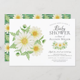 フレッシュデイジーフローラブライダルシャワー 招待状