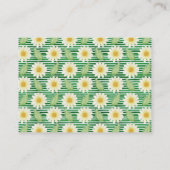 フレッシュデイジーフローラベビーシャワーギフト表示 エンクロージャーカード (裏面)