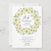 フレッシュデイジーフローラベビールンチョン 招待状 (正面)