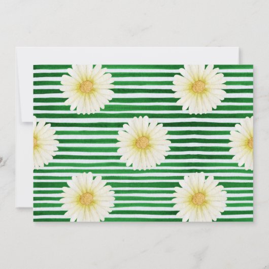 フレッシュデイジーフローラ16番目の誕生日招待状 招待状 (裏面)