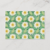 フレッシュデイジーベビーシャワーおむつラッフルチケット エンクロージャーカード (裏面)