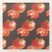 フレッシュトマト ガラスコースター (正面)