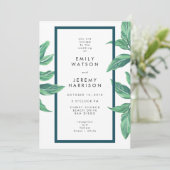 フレッシュトロピカルアイランドビーチ結婚式招待状 招待状 (スタンド正面)