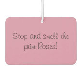 フレッシュナー – ピンクの花 カーエアーフレッシュナー (裏面)