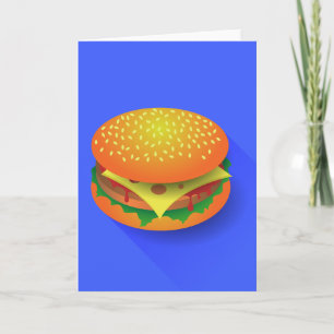 フレッシュハンバーガーのグリーティングカード カード