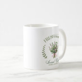 フレッシュハーブ庭園愛好家マザーズデイマグ コーヒーマグカップ (正面右)